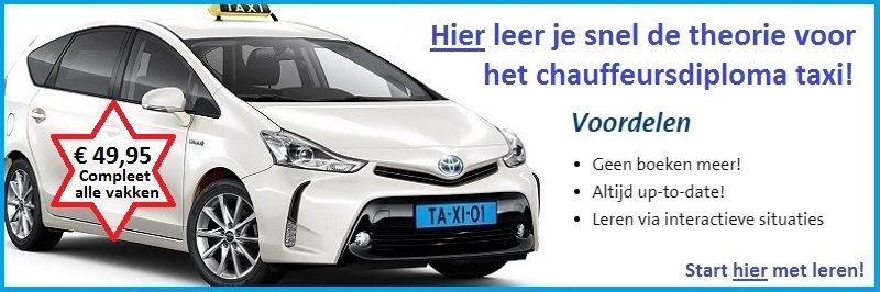 Snel je taxi theorie halen via elearning Snel je taxi theorie halen via elearning